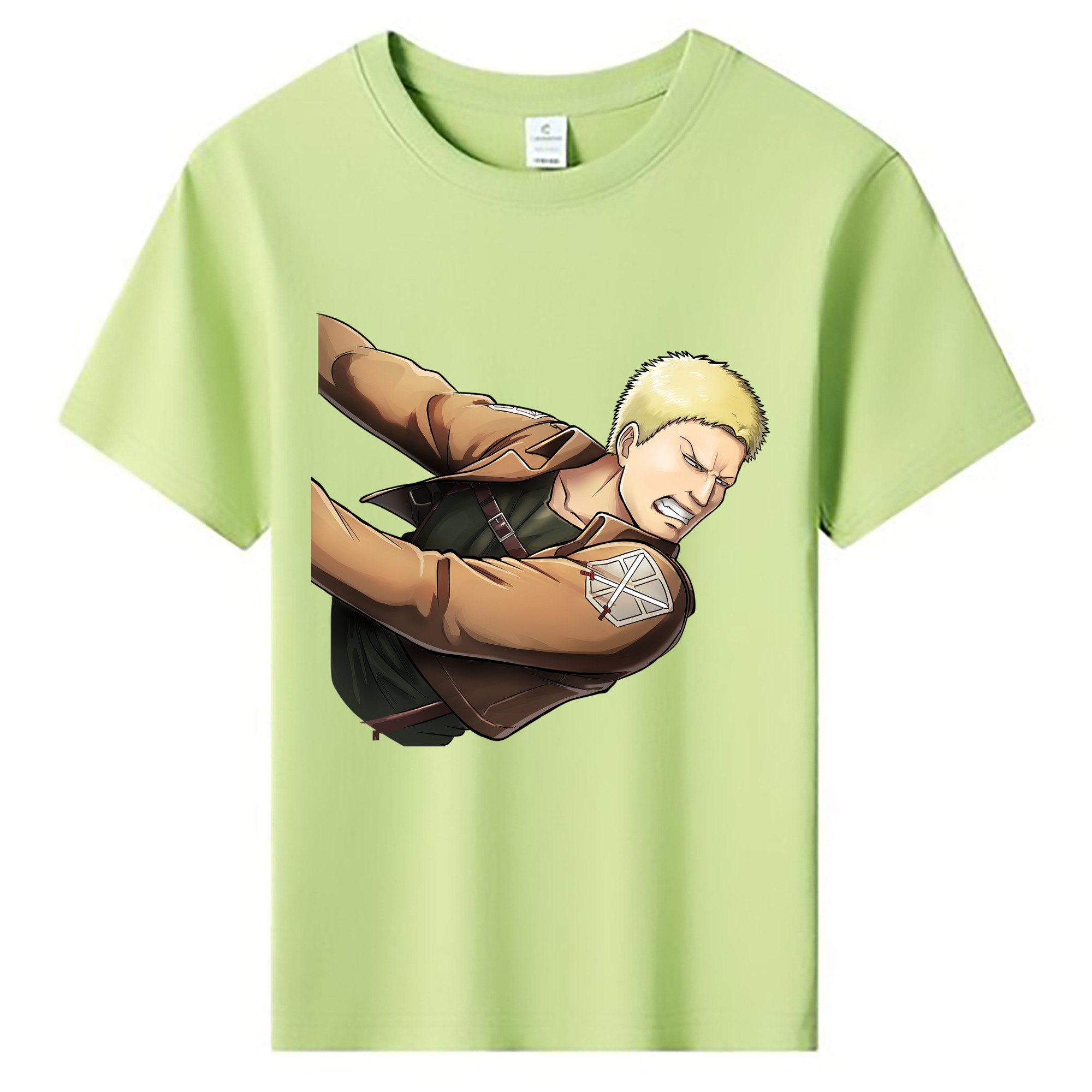 （画像用） 進撃の巨人 ライナー・ブラウン Attack on Titan Reiner Braun 綿100％キッズTシャツ（フロントプリント）